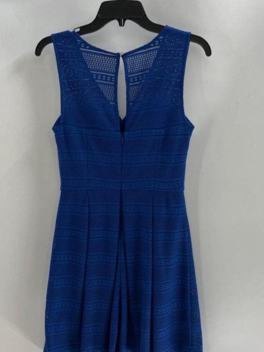 GUESS Royal Blue Ribbed Bodycon Dress - Size 6 - Picture 3 of 5
